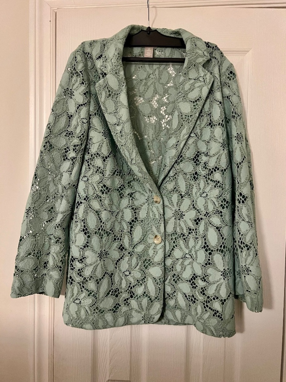 H&M Blazer with Lace Flower Detail